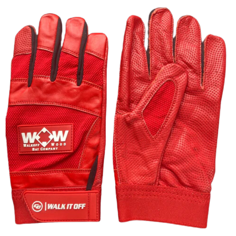 Batting Gloves Red with Black